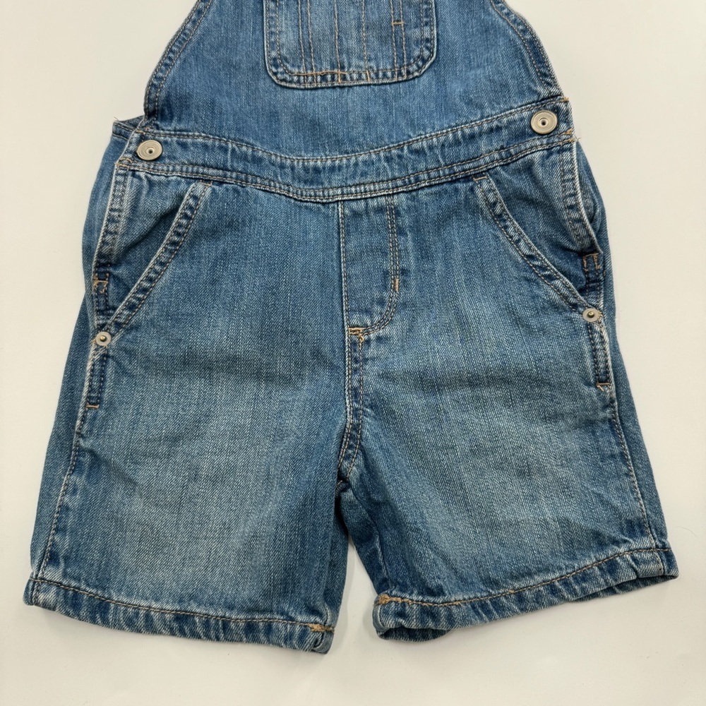 The Children’s Place Medium Wash Denim Overalls | Long Pants | Size 4T - Picture 4 of 8